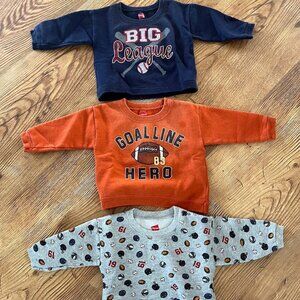 Hanes 12 month Sweatshirts - 3 pc Set